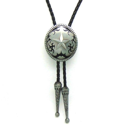 Bolo Tie Texas Argenté