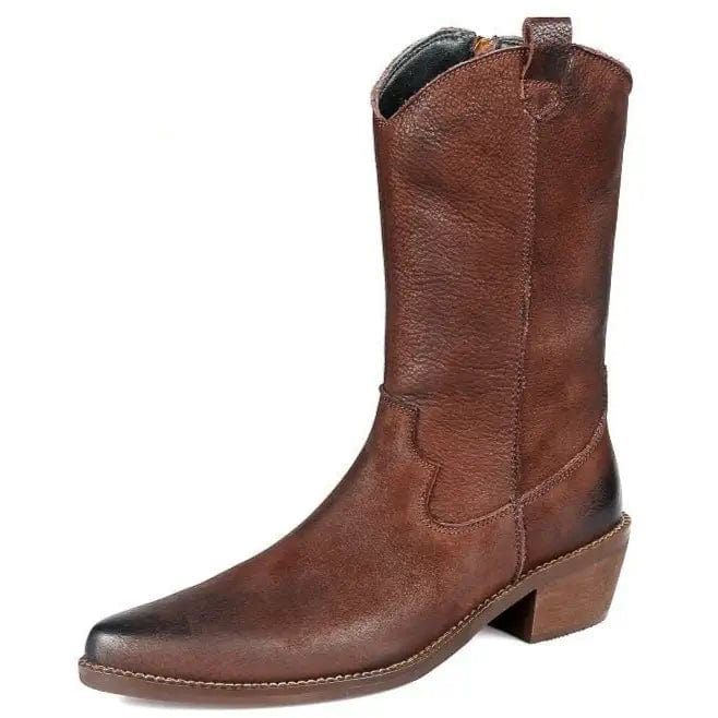 Bottes Country en Cuir Marron / 35 | 22.5