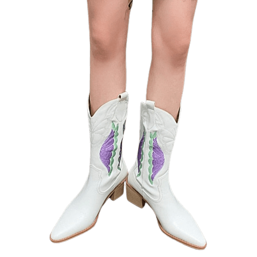 Bottes Cowboy Blanches