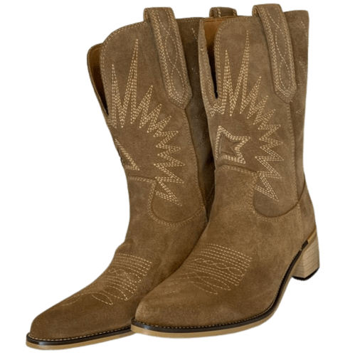 Bottes Cowboy Femme Beiges