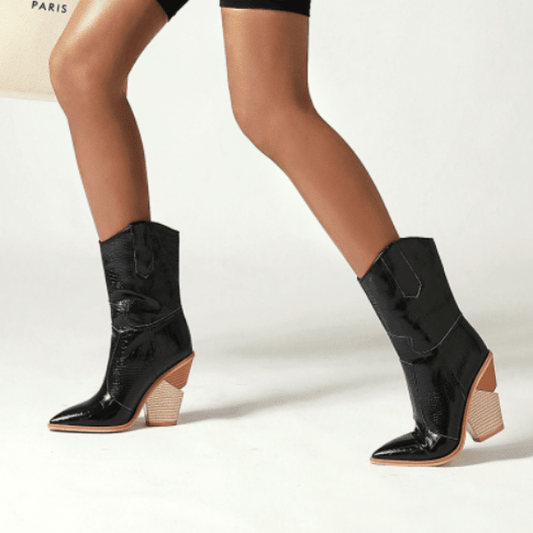 Bottes Cowboy Noires pour Femme