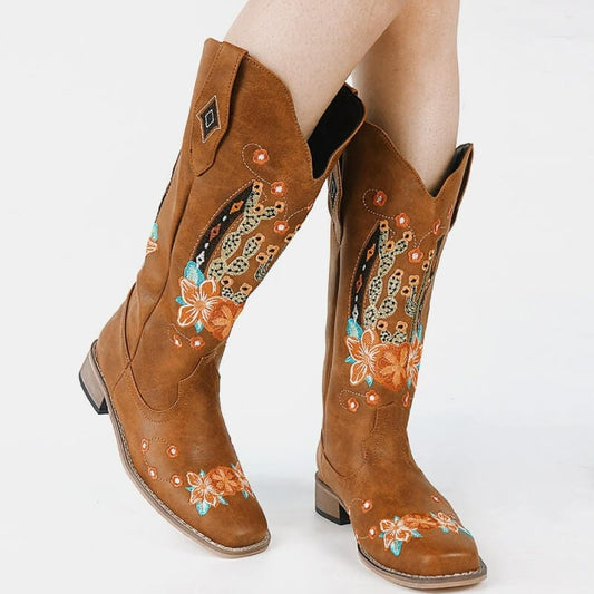 Bottes Western Femme Bouts Carrés