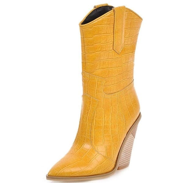 Bottes Western Jaunes pour Femme 35 | 22.5