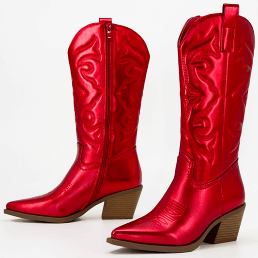 Bottes Western Rouges pour Femme