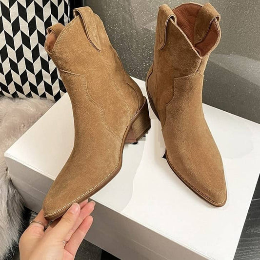 Bottines Cowboy Camel