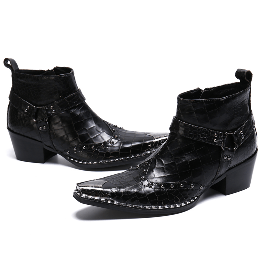 Bottines Cowboy  en Cuir