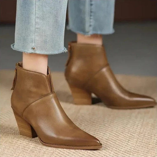 Bottines Cowboy en Cuir pour Femme