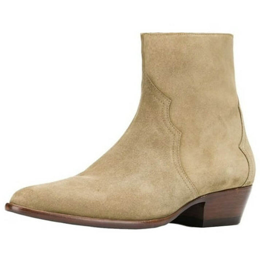 Bottines Cowboy Homme Beige