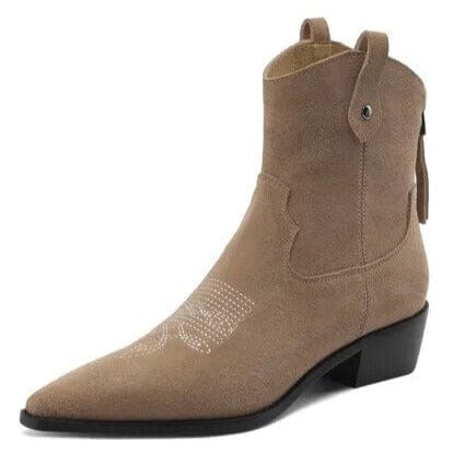 Bottines Santiag Femme Beiges 36 | 23