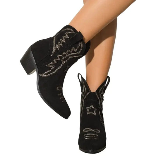 Bottines Style Western pour Femme