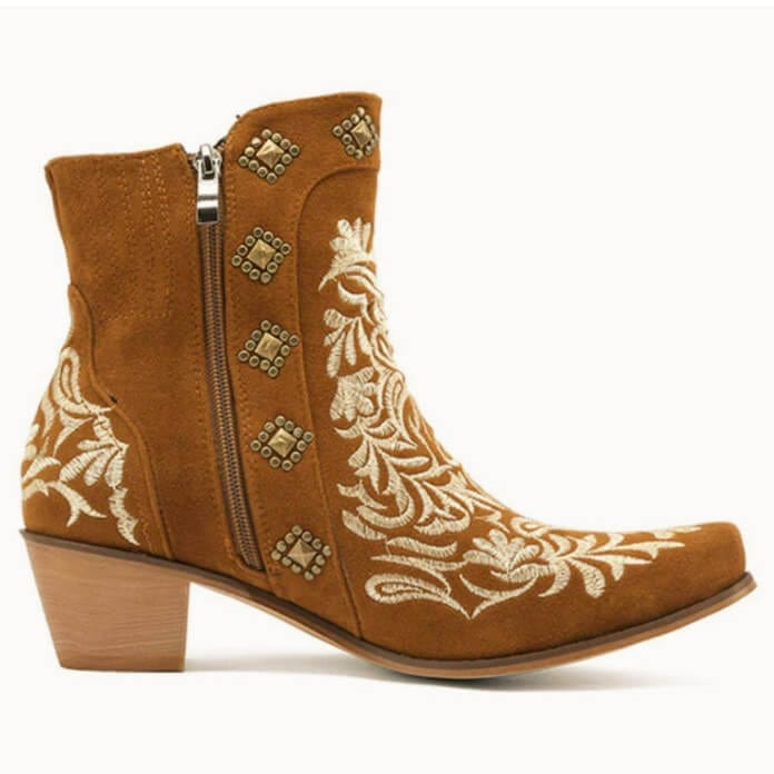 Bottines Western Camel