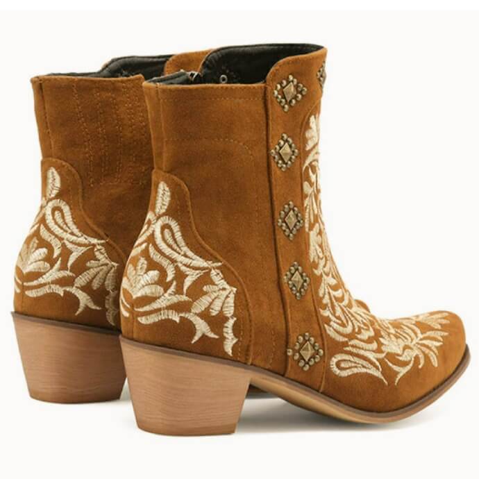 Bottines Western Camel