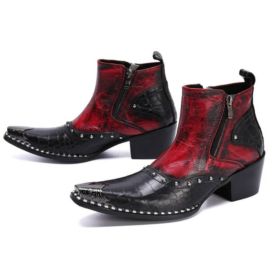 Bottines Western Cloutées