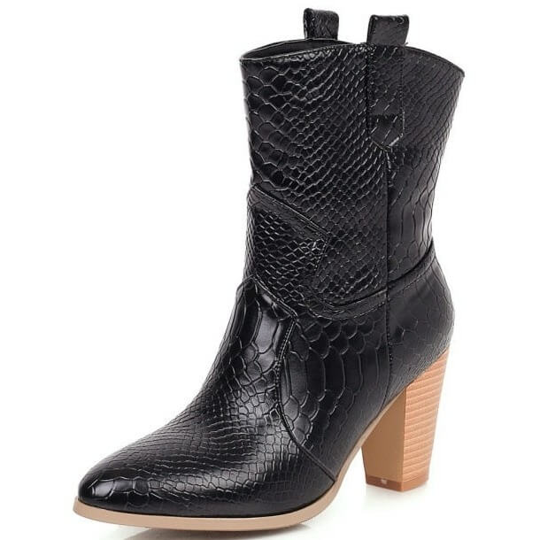 Bottines Western Croco 35 | 22.5