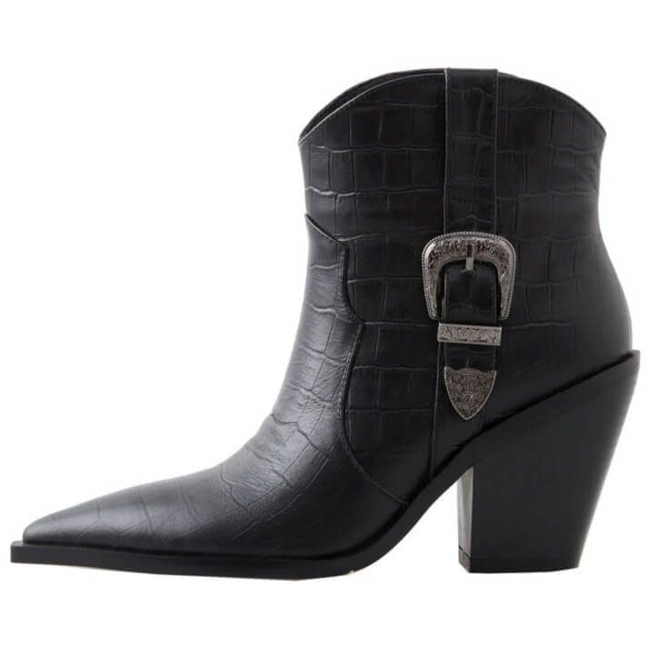 Bottines Western en Cuir pour Femme