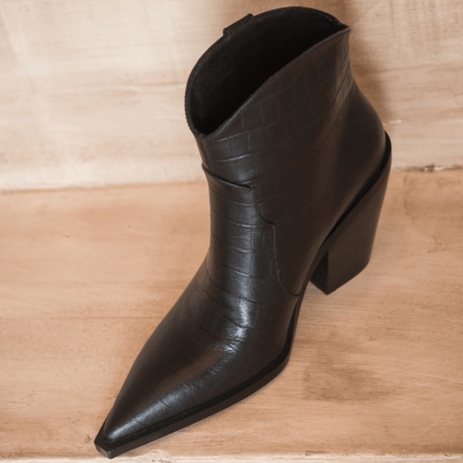 Bottines Western en Cuir pour Femme