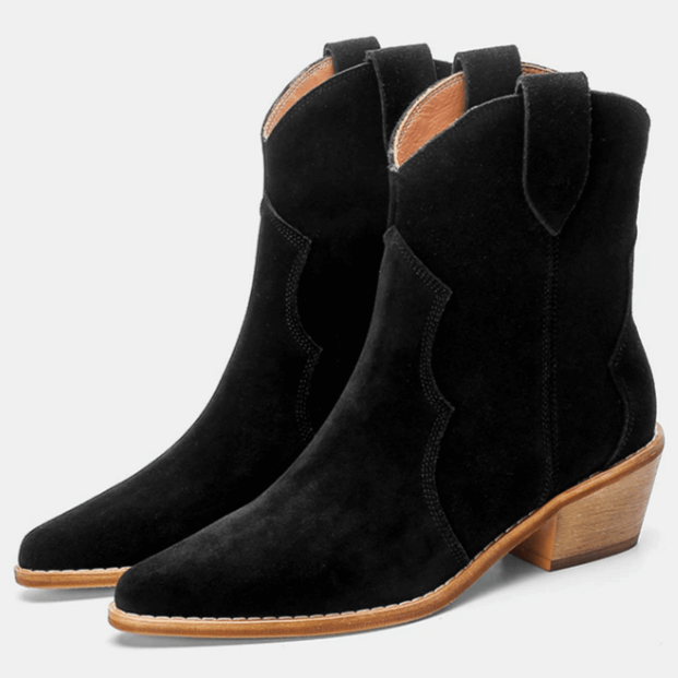 Bottines Western en Daim