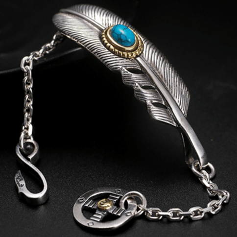 Bracelet Amérindien Argent et Turquoise