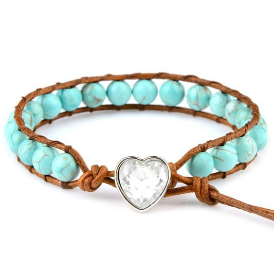 Bracelet Amérindien pour Femme Turquoise