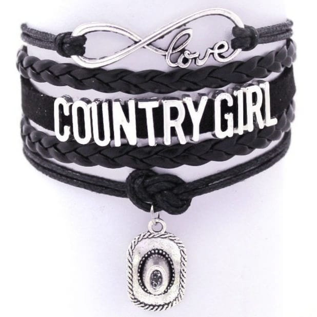 Bracelet Country pour Femme Noir