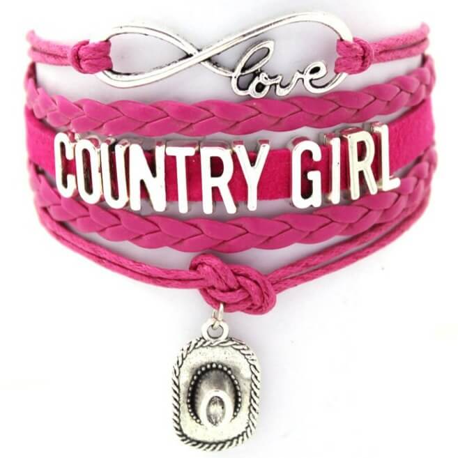 Bracelet Country pour Femme Rose