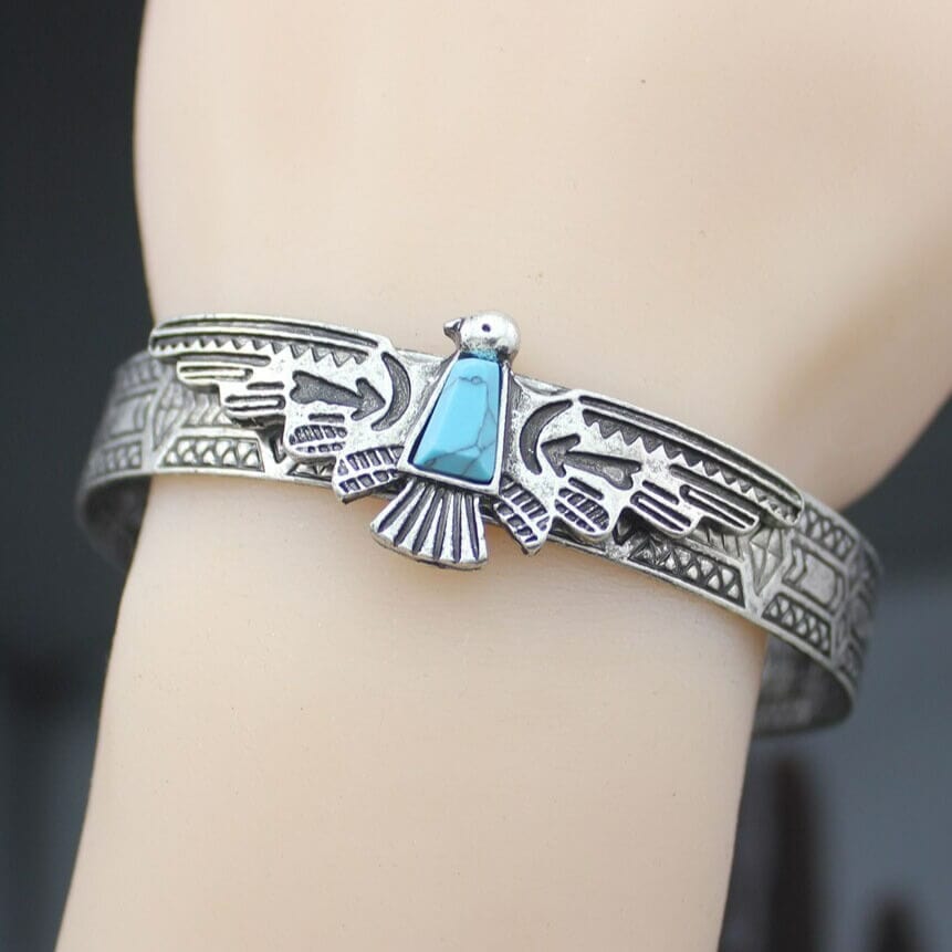 Bracelet Navajo Argent et Turquoise