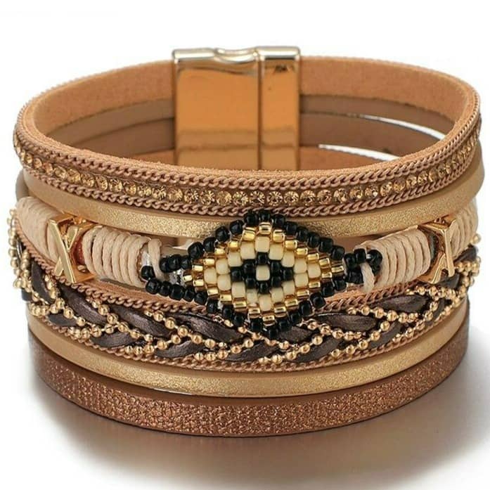 Bracelet Sioux Marron