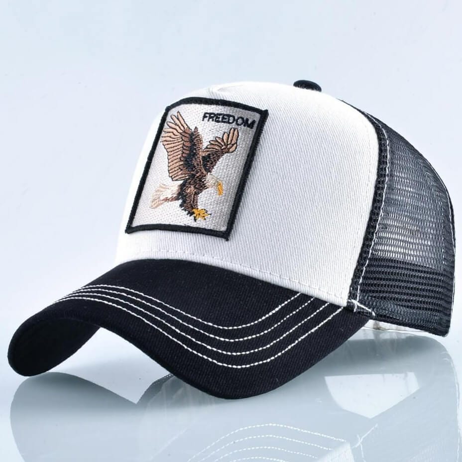 Casquette Américaine Aigle Blanc