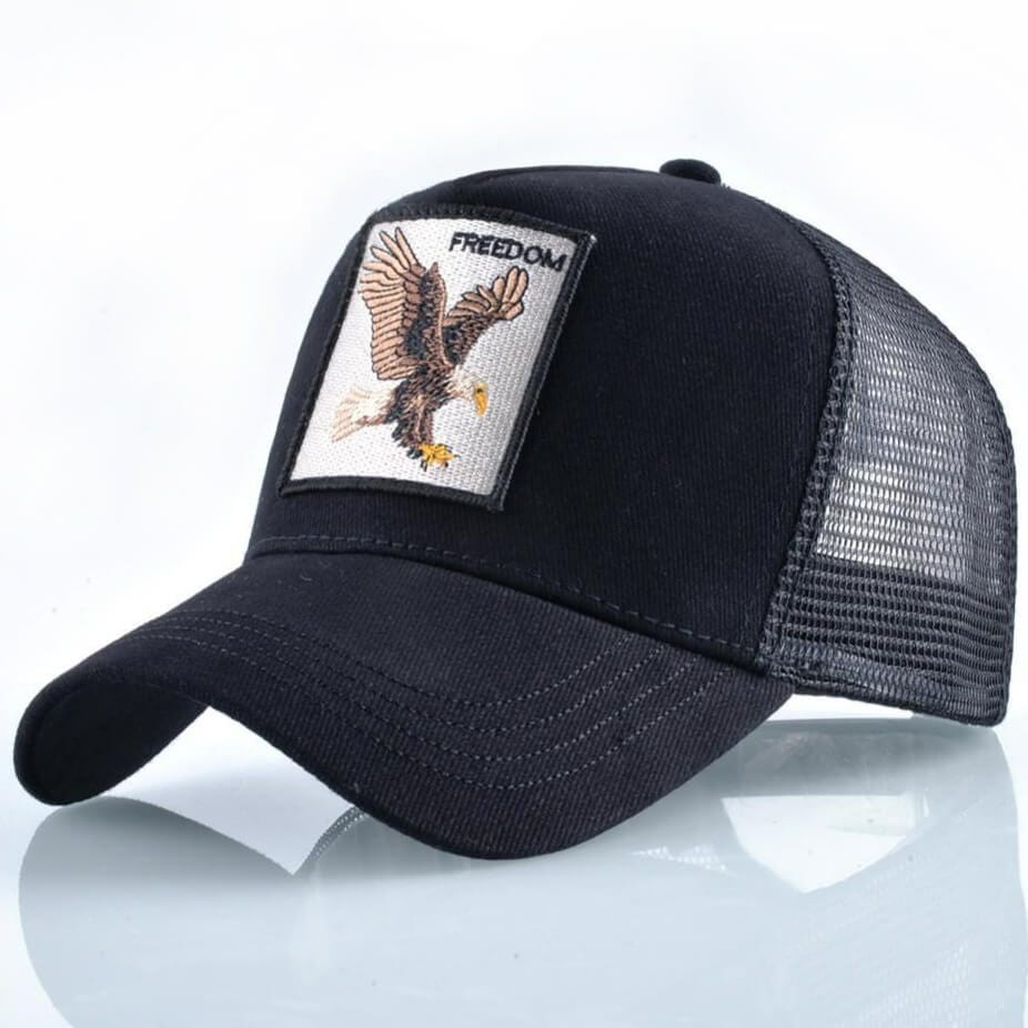 Casquette Américaine Aigle Noir