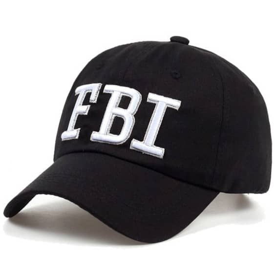 Casquette Américaine FBI Noir