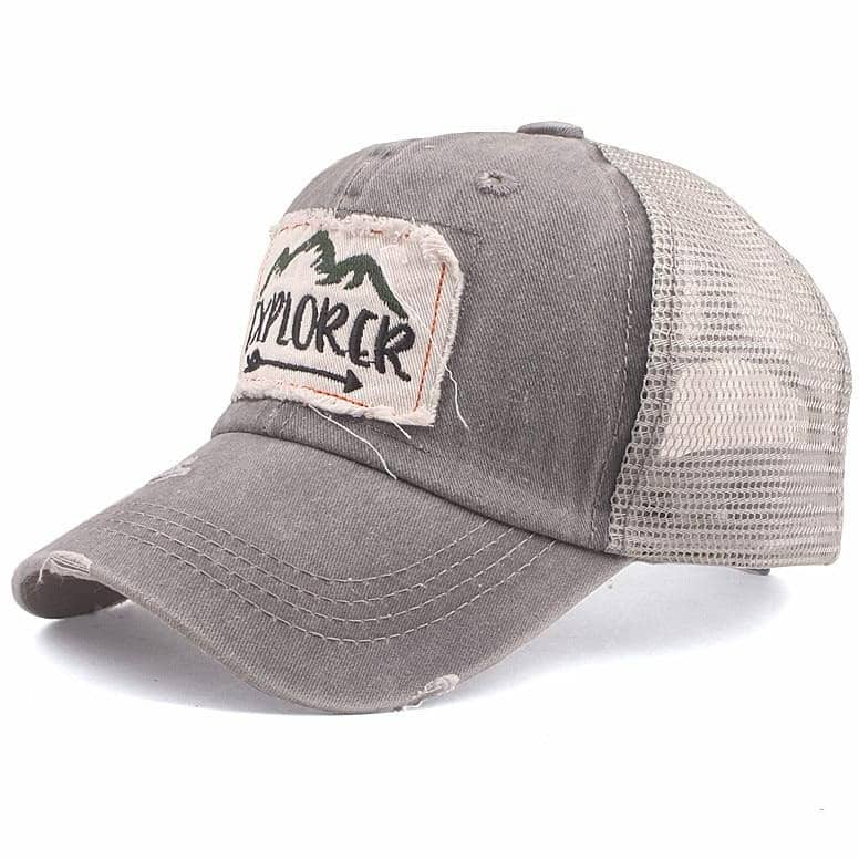 Casquette Américaine Homme Gris