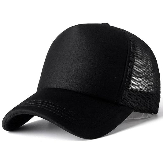 Casquette Américaine Noire Maille