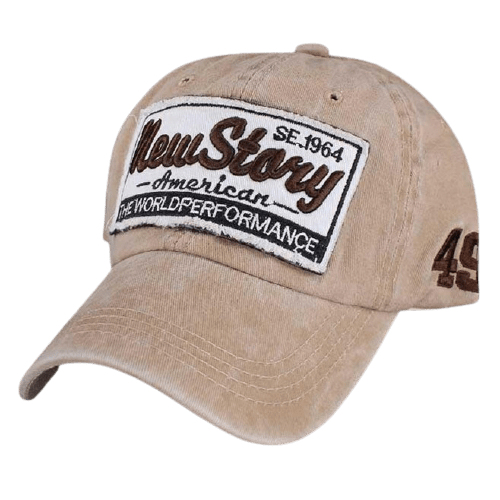 Casquette Américaine pour Femme Beige