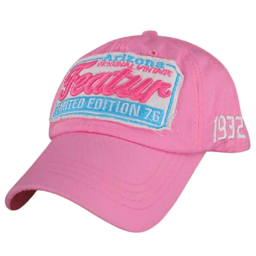 Casquette Américaine pour Fille Rose