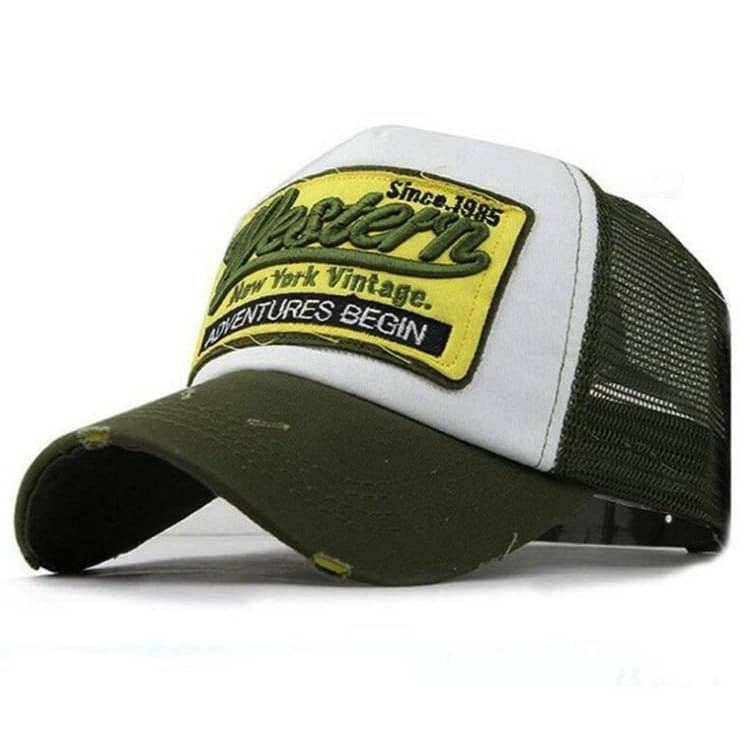 Casquette Américaine Western Vert