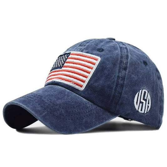 Casquette avec Drapeau Américain Bleu