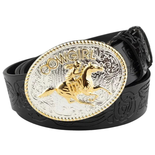 Ceinture Cowgirl Femme Noir / 95cm