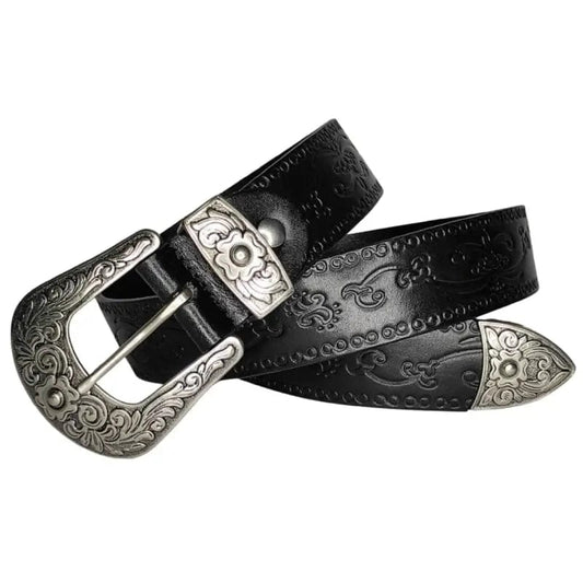 Ceinture Design Western Noir / 105cm