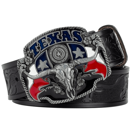 Ceinture Style Cowboy Noir / 105cm