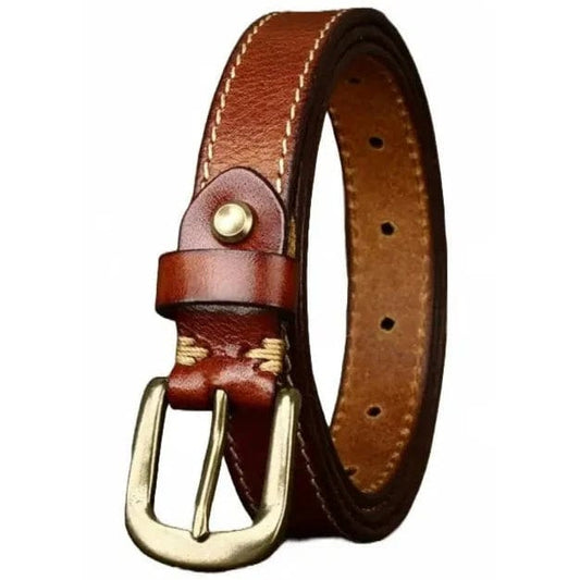 Ceinture Style Western Marron Femme