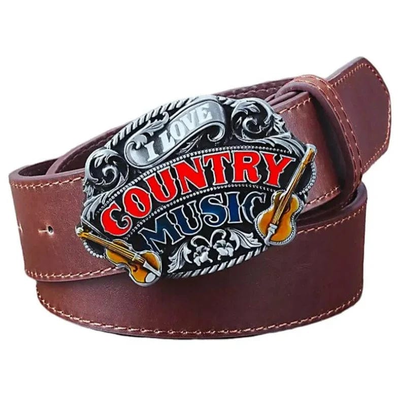 Ceinture Western Country Marron / 105cm