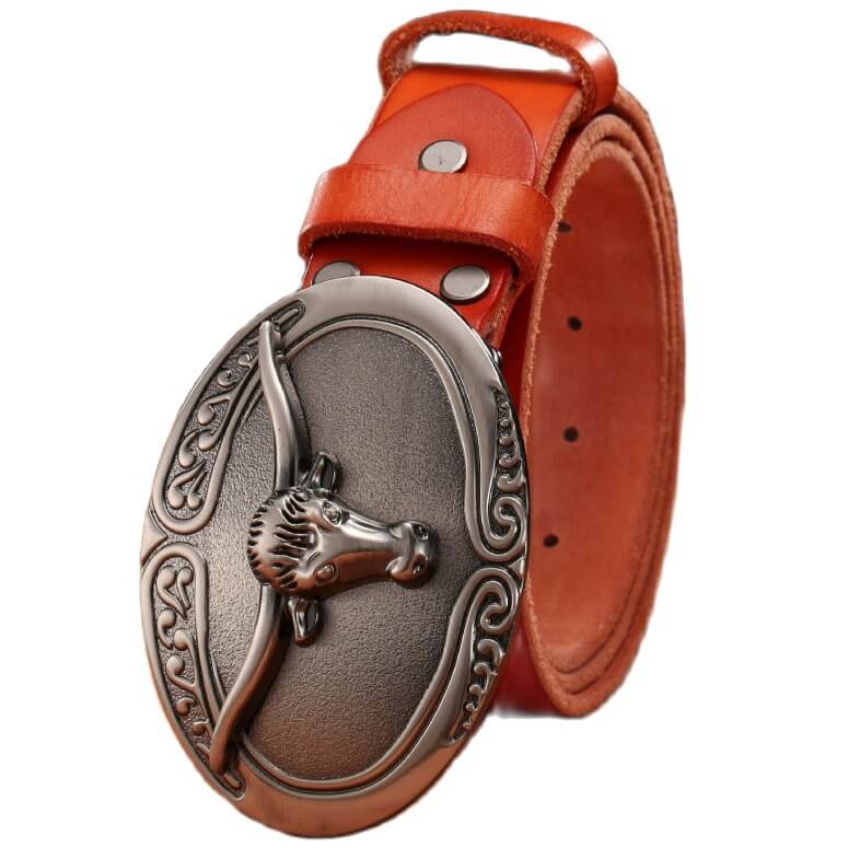 Ceinture Western Country pour Homme Marron clair / 100cm