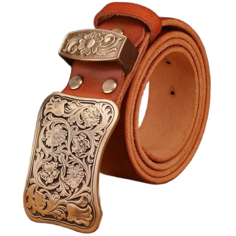 Ceinture Western Femme Marron clair / 100cm