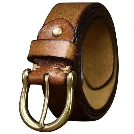 Ceinture Western Large Marron clair / 105cm