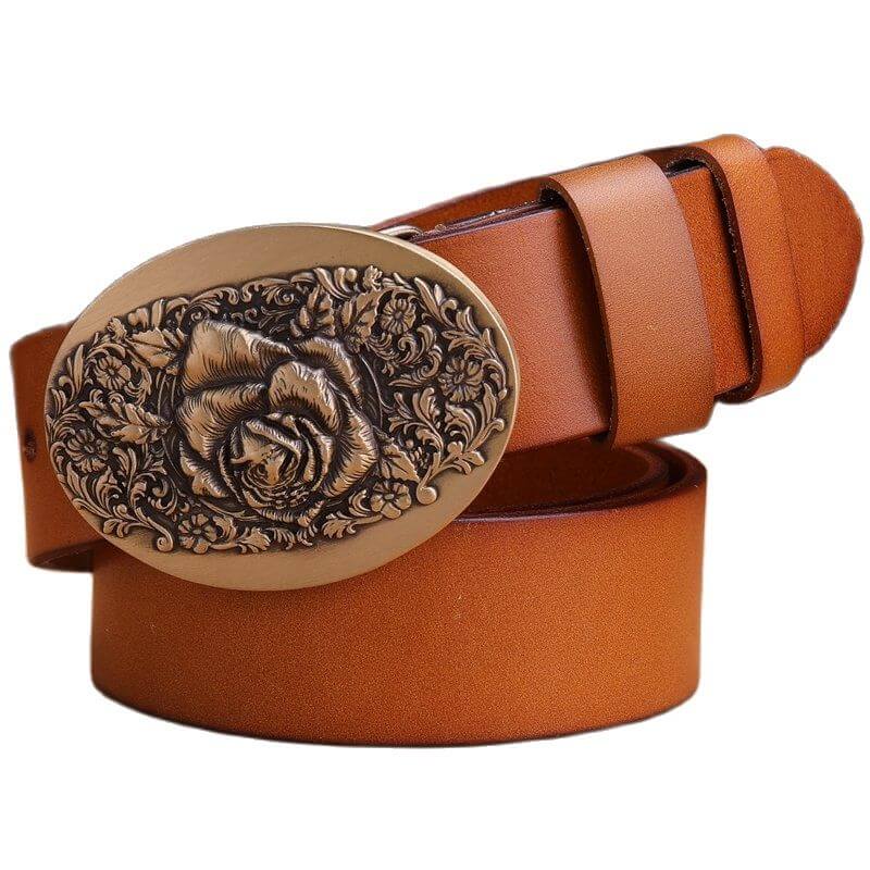 Ceinture Western Marron pour Femme Marron clair / 100cm