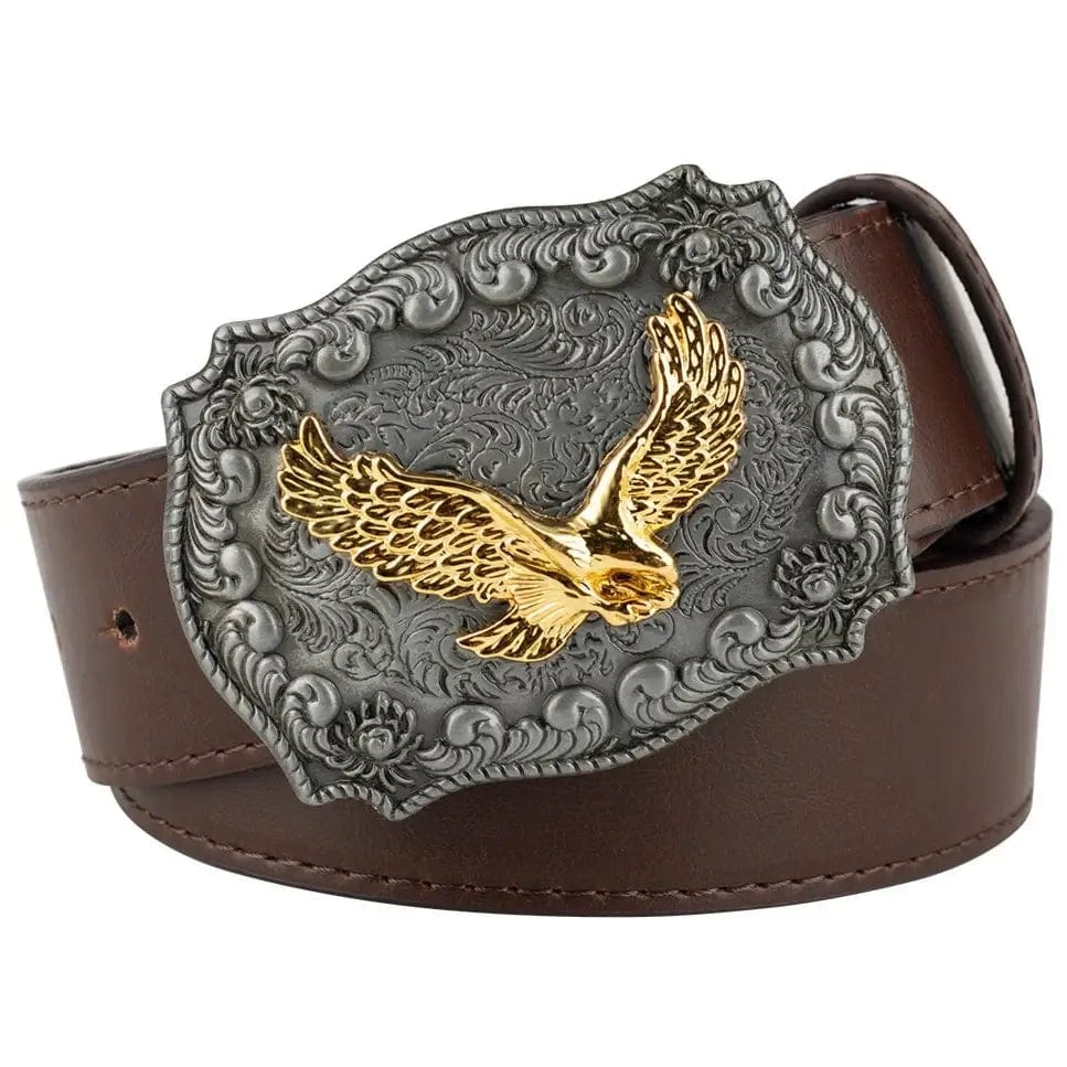 Ceinture Western Vintage Marron / 105cm