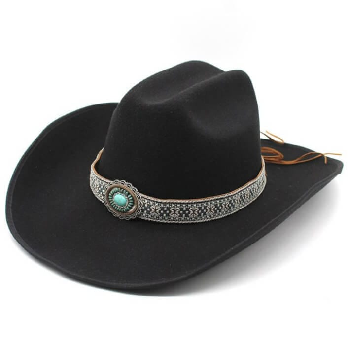 Chapeau Country Femme Noir