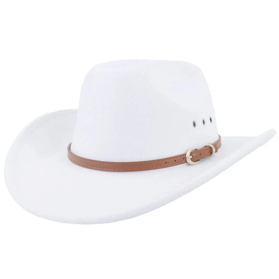 Chapeau Country Western Blanc