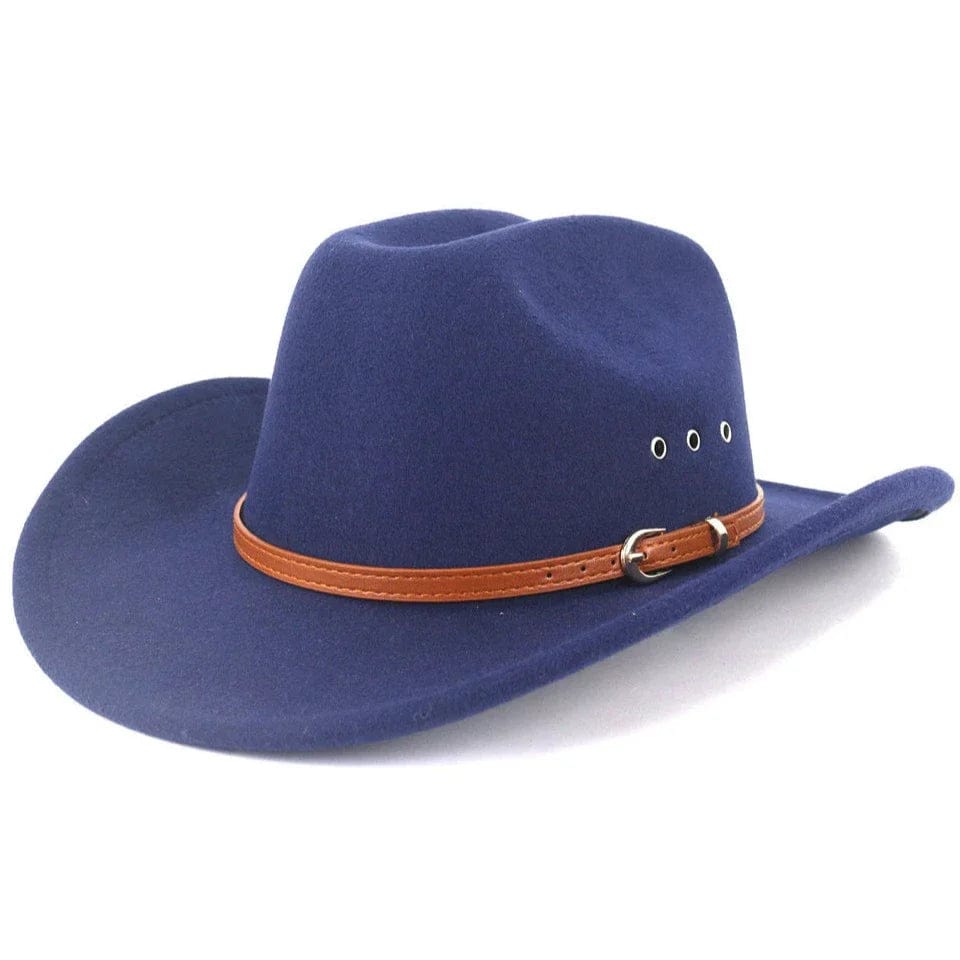 Chapeau Country Western Bleu