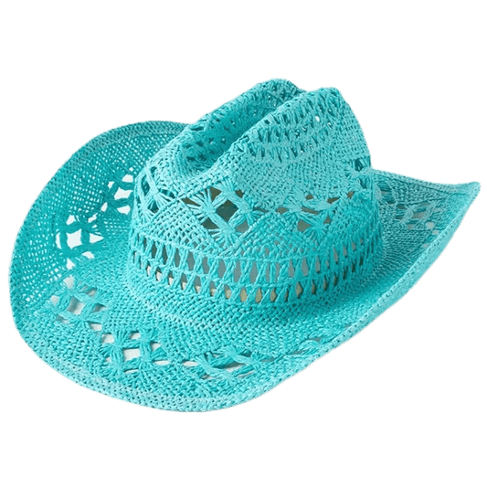 Chapeau Cowboy Femme Bleu Turquoise